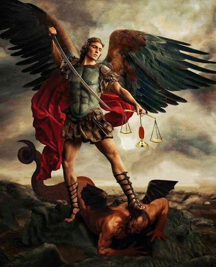 Michael the Archangel subdue Lucifer