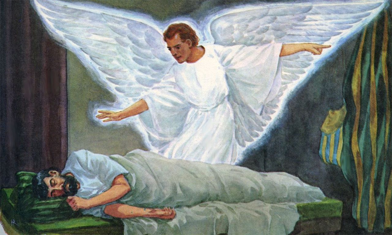 Angel appeared to Joseph in a dream