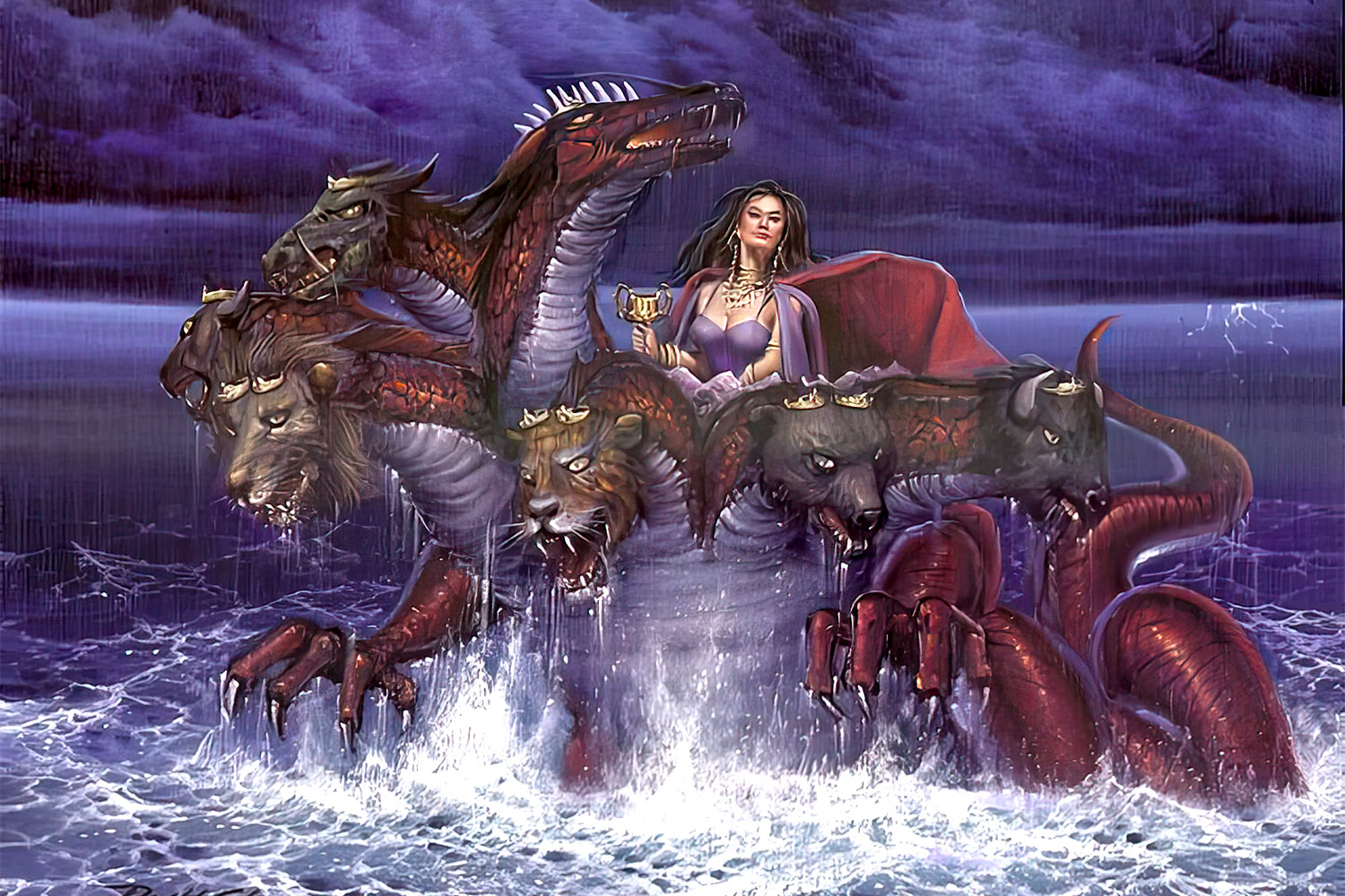 Rev17 Harlot on Beast